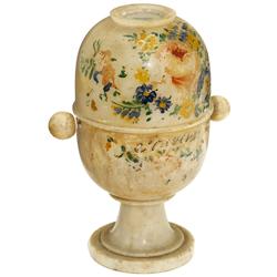 Alabaster Peep Egg, c. 1860