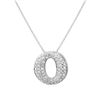 0.60 CTW Diamond Necklace 14K White Gold - REF-46N2Y