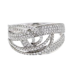 0.78 CTW Diamond Ring 14K White Gold - REF-108F9N