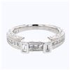 Image 1 : 0.41 CTW Diamond Band Ring 14K White Gold - REF-67M2F