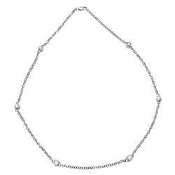 2.91 CTW Diamond Necklace 14K White Gold - REF-359W2H