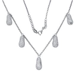 2.24 CTW Diamond Necklace 18K White Gold - REF-137W9H