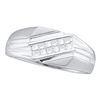 Image 1 : 1/3 CTW Mens Princess Diamond Diagonal Band Ring 14kt White Gold - REF-61M4F