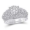 Image 1 : 1 CTW Round Diamond Bridal Wedding Ring 14kt Rose Gold - REF-122H6R