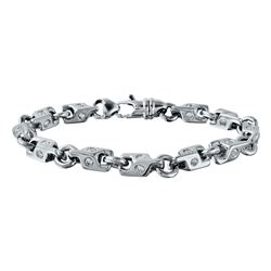 4.03 CTW Diamond Bracelet 14K White Gold - REF-496M2F