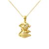 Image 1 : 0.04 CTW Yellow Diamond Necklace 14K Yellow Gold - REF-21R2K