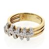 Image 1 : 0.36 CTW Diamond Ring 18K 2Tone Gold - REF-64R3K