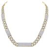 Image 1 : 24 & 1/2 CTW Mens Round Diamond Cuban Link 24" Necklace 10kt Yellow Gold - REF-1540X9T