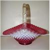 Image 2 : CRANBERRY GLASS BASKET