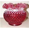 Image 1 : CRANBERRY GLASS ROSE BOWL