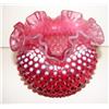 Image 2 : CRANBERRY GLASS ROSE BOWL