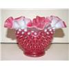 Image 1 : CRANBERRY GLASS BOWL