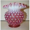 Image 1 : CRANBERRY GLASS ROSE BOWL