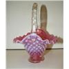 Image 1 : CRANBERRY GLASS BASKET