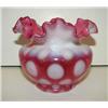 Image 1 : CRANBERRY GLASS ROSE BOWL