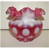 Image 2 : CRANBERRY GLASS ROSE BOWL