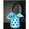 Image 1 : BLUE GLASS BASKET