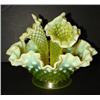 Image 1 : FENTON VASELINE GLASS EPERGNE