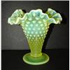 Image 1 : VASELINE GLASS TRUMPET VASE