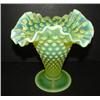 Image 2 : VASELINE GLASS TRUMPET VASE