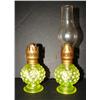 Image 1 : MINIATURE VASELINE GLASS LAMPS