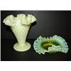 Image 1 : VASELINE GLASS DISH & VASE
