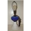 Image 1 : BLUE GLASS TABLE LAMP