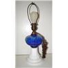 Image 2 : BLUE GLASS TABLE LAMP