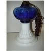 Image 3 : BLUE GLASS TABLE LAMP