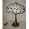 Image 1 : SLAG GLASS TABLE LAMP