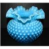 Image 1 : BLUE GLASS ROSE BOWL