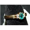Image 2 : 14KT GOLD EMERALD RING