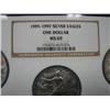 Image 2 : 1995-1997 SILVER EAGLE COINS