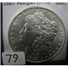 Image 1 : 1887 MORGAN SILVER DOLLAR