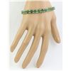 Image 4 : 11.78  CTW Emerald 18K Yellow Gold Diamond Bracelet