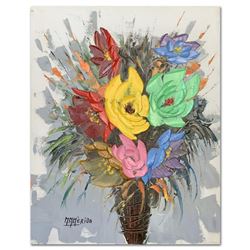 Manuel Munoz Merida (1920-2010), Original Oil Painting on Canvas, Hand Signed with Letter of Authent