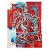 Image 1 : Mark Kostabi "Reverie At Chateau Marmont" Hand Signed Original Artwork with COA.