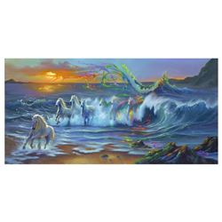 Jim Warren,  Living Color  Hand Signed, Artist Embellished AP Limited Edition Giclee on Canvas with 