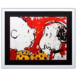 Tom Everhart- Hand Pulled Original Lithograph "Doggie Dearest"