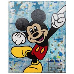 Jozza,  Mickey 1276  Hand Signed Original Mixed Media on Canvas with COA.