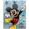 Image 1 : Jozza, "Mickey 1276" Hand Signed Original Mixed Media on Canvas with COA.