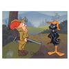 Image 1 : Chuck Jones "Daffy And Elmer: Beakhead" Hand Signed, Hand Painted Limited Edition Sericel.