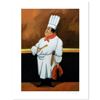 Image 1 : Guy Buffet, "Chef Albert" Limited Edition Serigraph; Numbered and Hand Signed with Certificate of Au