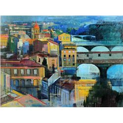 Alex Zwarenstein "Florence at Sundown" Giclee on Canvas