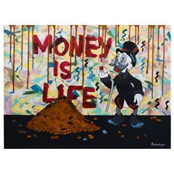 Nastya Rovenskaya- Mixed Media "Money is Life"