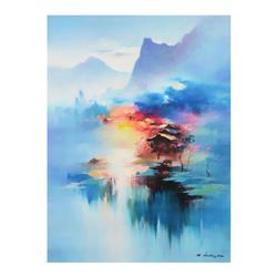 H. Leung,  Twilight Mist II  Limited Edition on Canvas, Numbered and Hand Signed with Letter of Auth