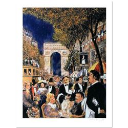 Guy Buffet, "Champs Elysees" Limited Edition Serigraph; Numbered and Hand Signed with Certificate of