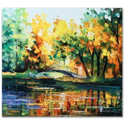 Leonid Afremov (1955-2019) "To Walk Alone" Limited Edition Giclee on Canvas, Numbered and Signed. Th