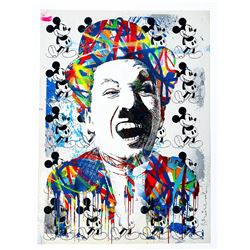 Mr. Brainwash- Original Mixed Media (Silkscreen and Mixed Media on Paper) "Charlie"