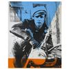 Image 1 : Peter Tunney, "Marlon Brando, The Wild One (Color)" Hand Signed Original Mixed Media with Certificat